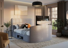 Alexis Upholstered Ottoman LG TV Bed Frame image