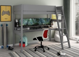 Anderson XL High Sleeper Bed Frame with Desk