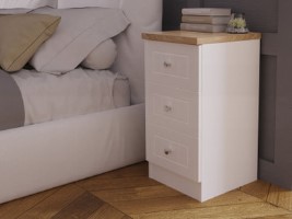 Andria 3 Drawer Bedside Cabinet Mattress