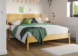 Annika Wooden Low Rise Bed Frame image