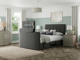 Arlington Ottoman Upholstered TV Bed Frame