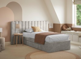 Callie Kids Velvet-Finish Hotel Bed Frame image