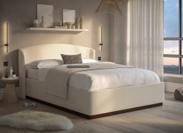 House Beautiful Chloe Upholstered Ottoman Bed Frame