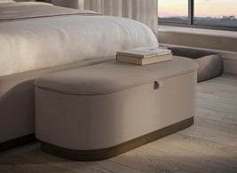 Chloe Velvet-Finish Blanket Box