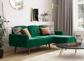 Clearance Gallway 3-Seater Corner Clic-Clac Sofa Bed