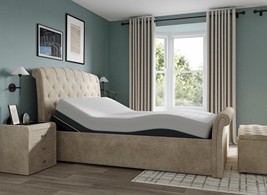 Clearance Paris Sleepmotion Adjustable Upholstered Bed Frame