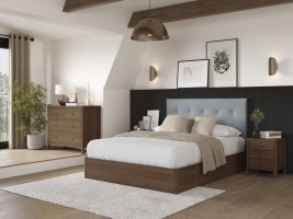 Corrigan Buttoned Ottoman Bed Frame image