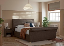 Delaware Upholstered Sleigh Bed Frame image