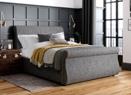 Detroit Upholstered Sleigh Bed Frame