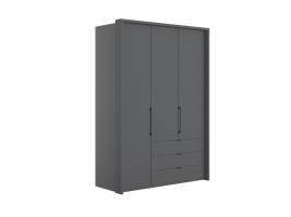 Emden 3 Door 3 Drawers On Right Hinged Wardrobe