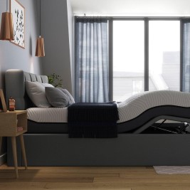 Ergomotion Upholstered Buttoned Ottoman Bed Frame image