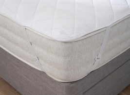 Flaxby Quilted Pure Cotton Adjustable Mattress Protector