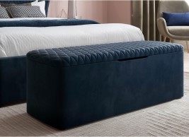 House Beautiful Grove Velvet-Finish Blanket Box image