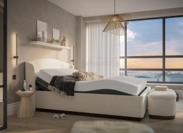 House Beautiful Chloe Sleepmotion Adjustable Bouclé Bed Frame image