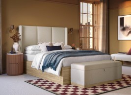 House Beautiful Rosa Upholstered Ottoman Bed Frame image