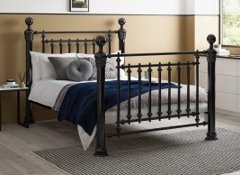 Hugo Nickel Metal Bed Frame