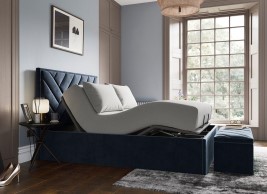 Jay Ergomotion Adjustable Velvet-Finish Bed Frame image