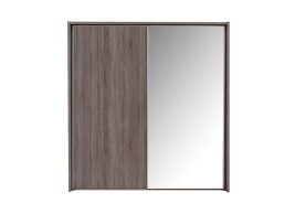 Melbourne 2-Mirror Door Sliding Wardrobe - Oak - Medium