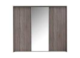 Melbourne 3-Mirror Door Sliding Wardrobe - Oak