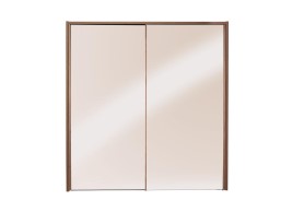 Minsk 2-Door Sliding Wardrobe - Oak & Bronze