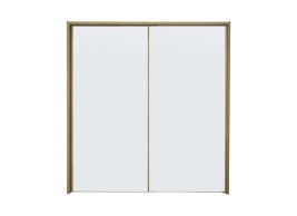 Minsk 2-Door Sliding Wardrobe - Oak & White