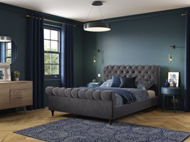 Penelope Upholstered Sleigh Bed Frame