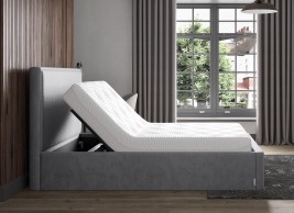 TEMPUR® Reign Sleepmotion Adjustable Velvet-Finish Bed Frame
