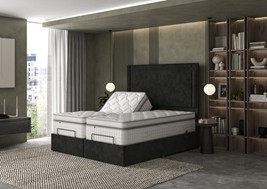 Tech Latex Motion Plushtop Adjustable Divan Set Mattress