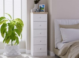 Texas 5-Drawer Tallboy Chest of Drawers