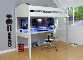 Timmy Kids Wooden Gaming High Sleeper image