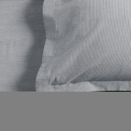 White/Navy Seersucker Stripe Bed Linen