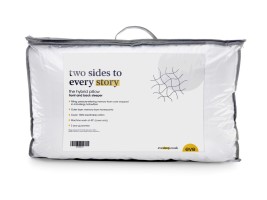 eve hybrid front and back sleeper pillow