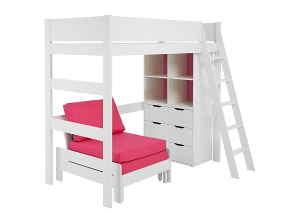 Buy Anderson High Sleeper With Pink Chair Today With Free Delivery