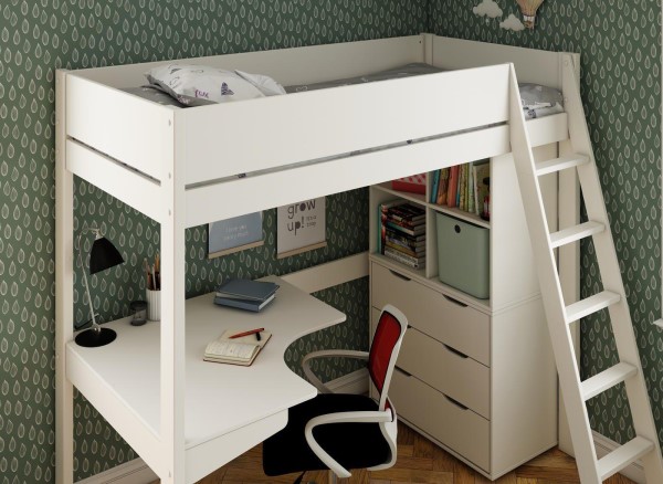 Anderson Desk High Sleeper With Storage third priority image