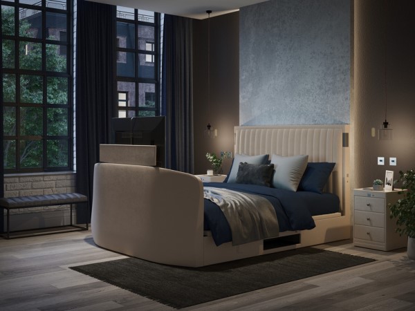 Aura Ottoman TV Bed Frame With Dolby Atmos Surround Sound alternate view