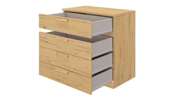 Bergen 4 Drawer Wide Chest of Drawers second priority image