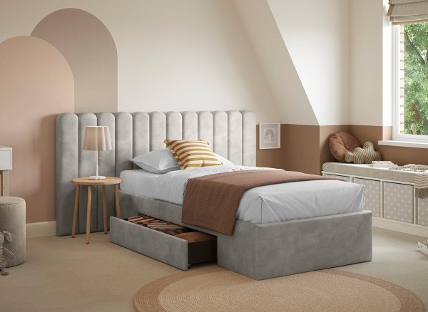 Callie Kids Velvet-Finish Hotel Bed Frame third priority image