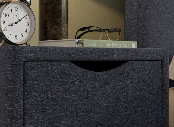Clearance Lucia / Wilson Upholstered Bedside Table alternate view