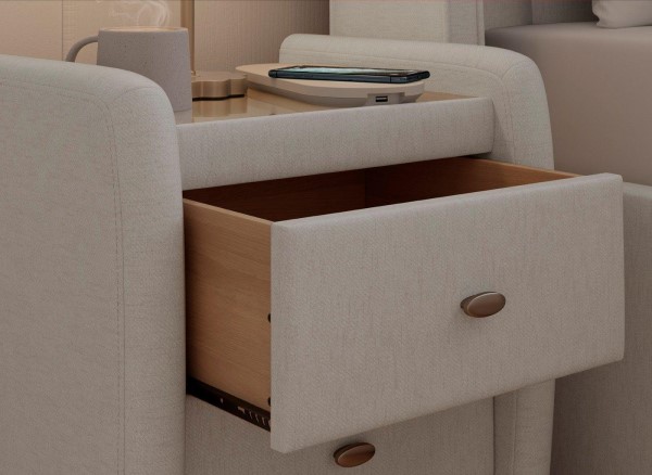 Deacon Upholstered Bedside Table alternate view