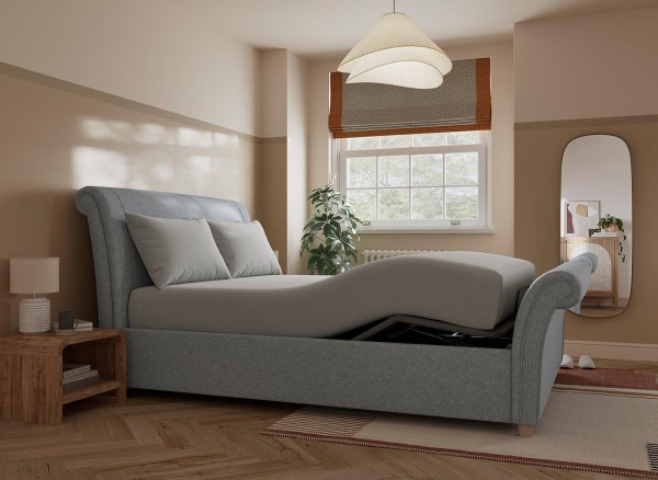 Delaware Ergomotion Adjustable Upholstered Sleigh Bed Frame third priority image