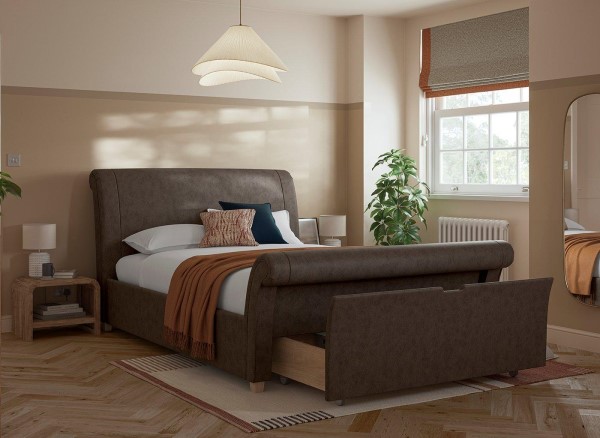 Delaware Upholstered Sleigh Bed Frame third priority image
