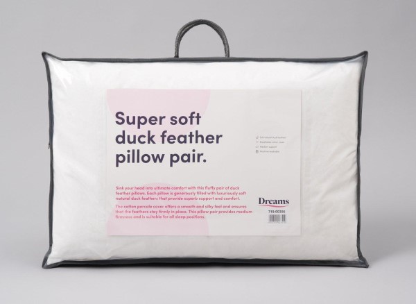 Buy Dreams Duck Feather Pillow Pair Today With Free Delivery