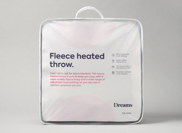 Buy Dreams Fleece Heated Throw Today With Free Delivery