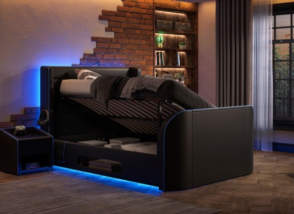 Drift Gaming Ottoman TV Bed Frame third priority image