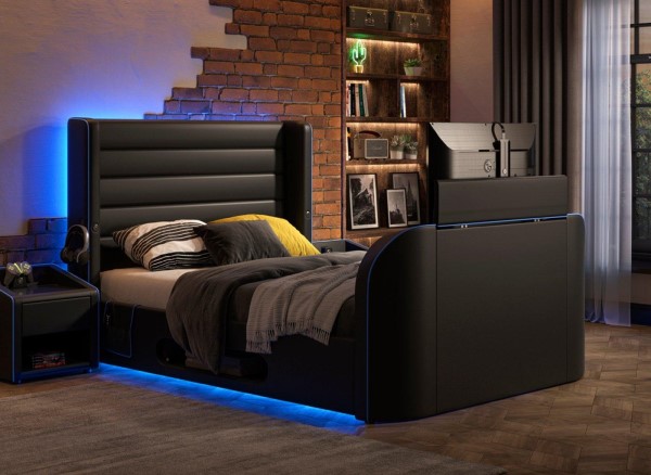 Buy Drift Gaming Ottoman TV Bed Frame Today With Free Delivery