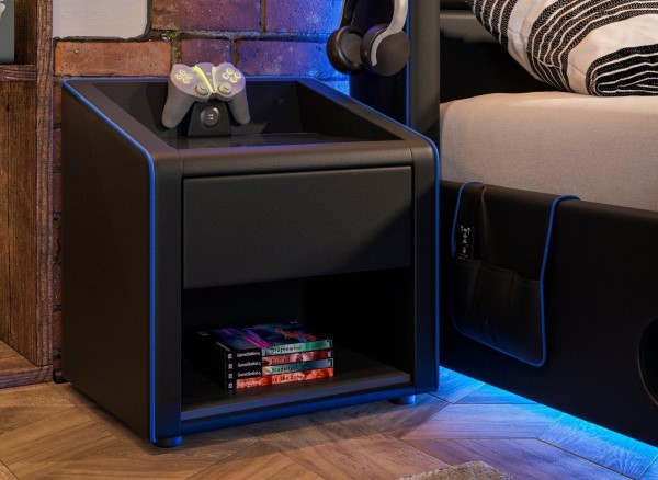 Buy Drift Gaming USB Charging Bedside Table Today With Free Delivery