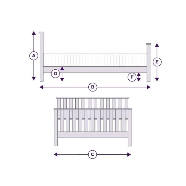 Durham Wooden Bed Frame second priority image