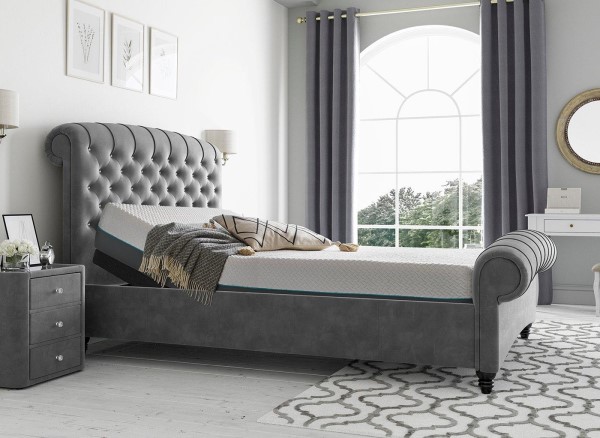 Buy Ellis Sleepmotion Adjustable Velvet-Finish Bed Frame Today With Free Delivery