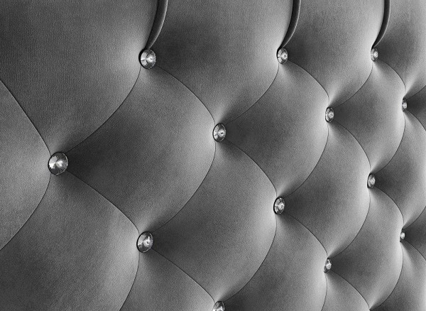 Ellis Velvet-Finish Upholstered Bed third priority image
