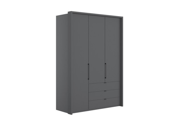 Buy Emden 3 Door 3 Drawers On Right Hinged Wardrobe Today With Free Delivery